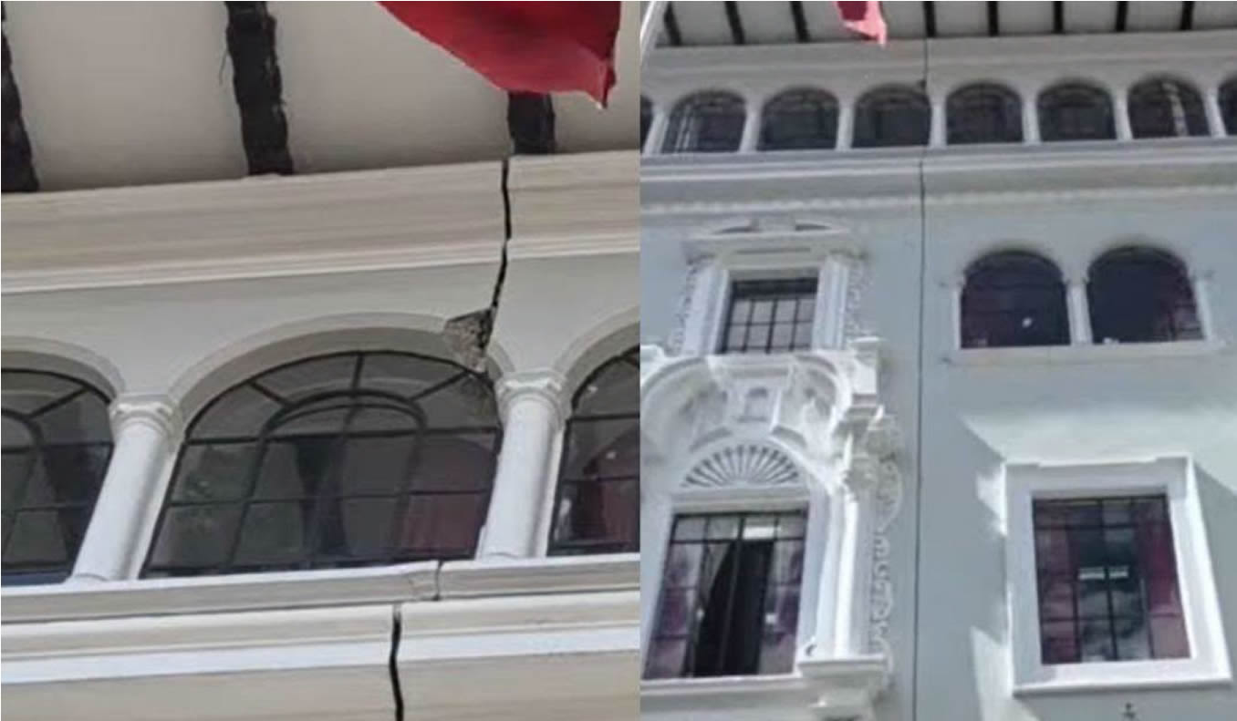Sismo de 7.2 en Ayacucho sigue dejando estragos en Cusco: Palacio de Justicia presenta gran rajadura en su fachada