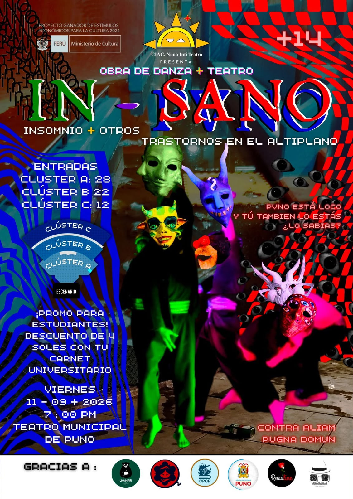 Foto de “IN-SANO”: La impactante obra que fusiona danza, teatro y salud mental llega al Teatro Municipal de Puno